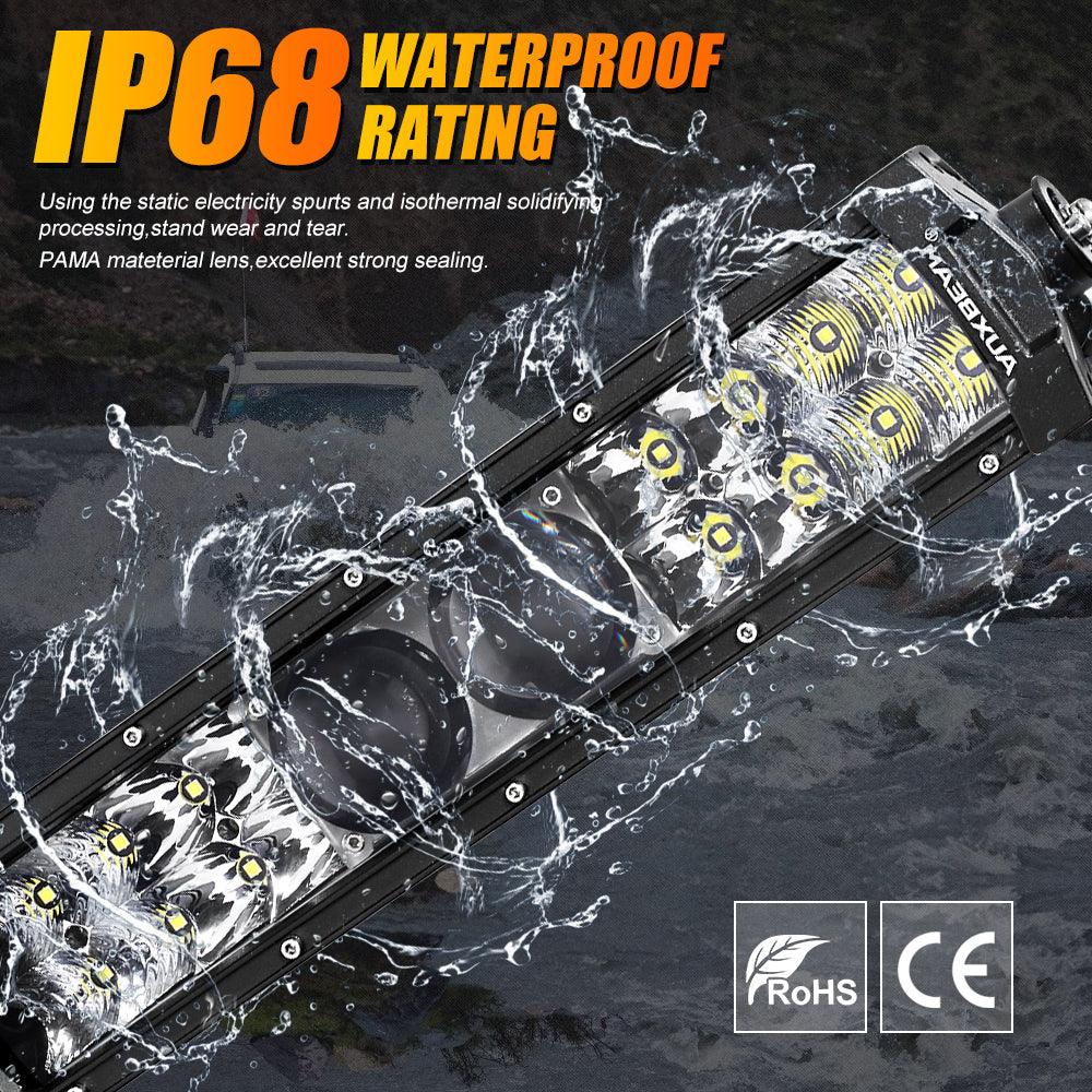 12"/22"/32"/42"/52" 5D-PRO Series LED Light Bar with 5D Projectors for Ford F250 Super Duty