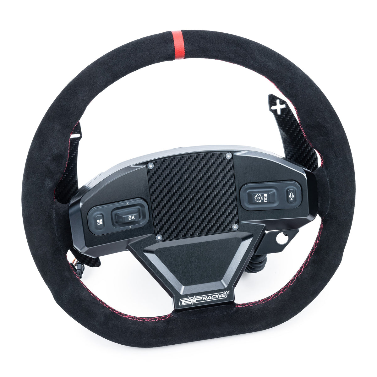 Evolution Powersports - Body Accessories - EVP.MOde Multifunction Steering Wheel with Carbon Fiber Paddles and Quick-Release Hub Adapter Kit for Can-Am Maverick R