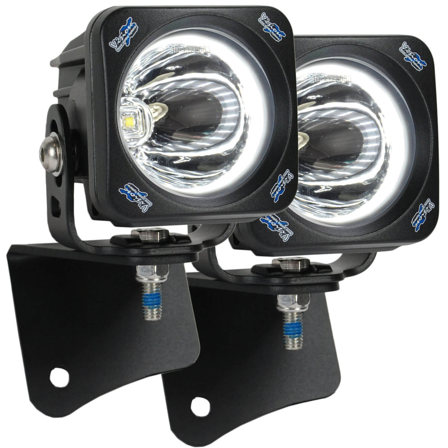 1997-2006 Jeep Wrangler TJ A-Pillar Mount (with Optimus Halo Square 15º Light)