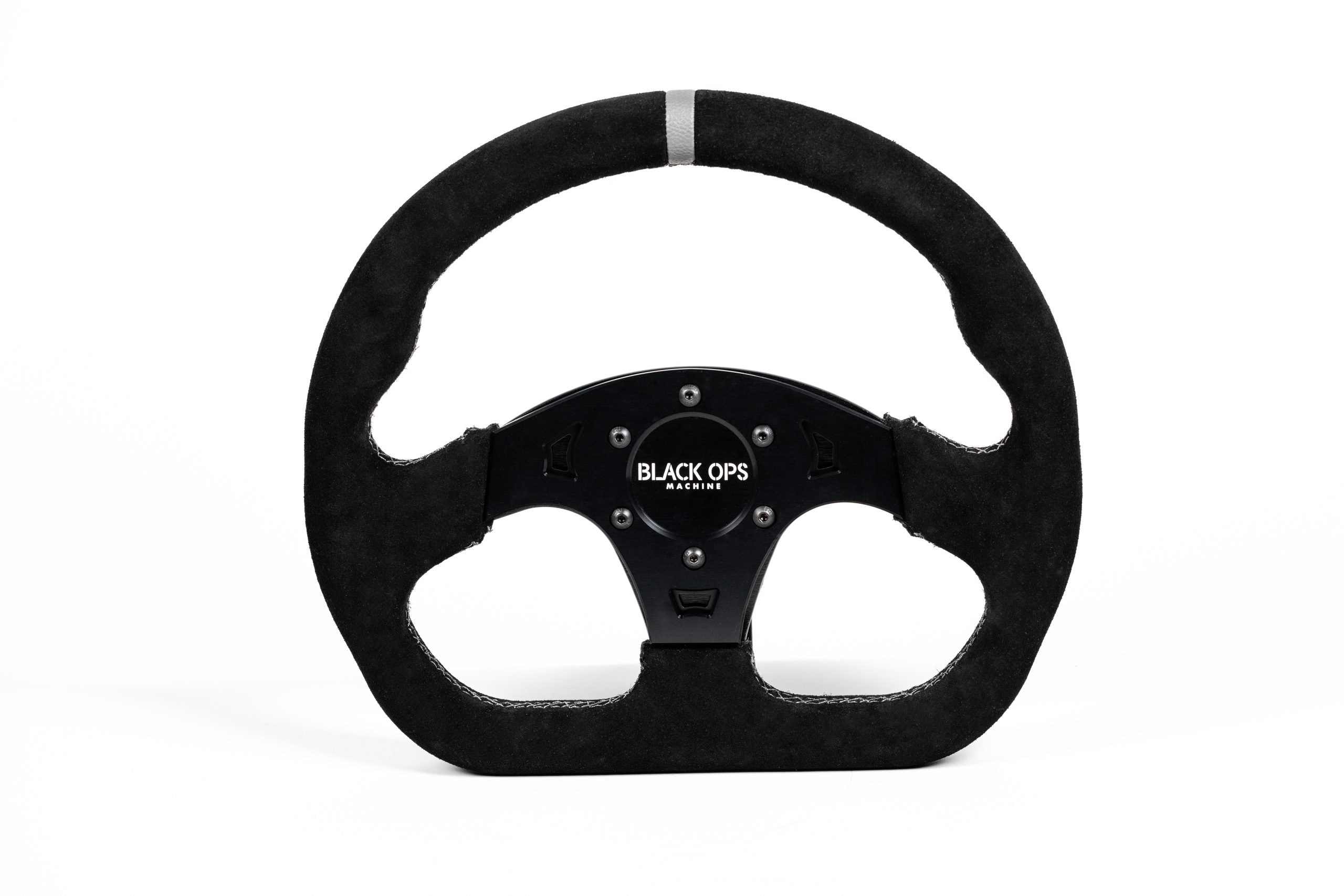 Black Ops D-SHAPED STEERING WHEEL – SUEDE