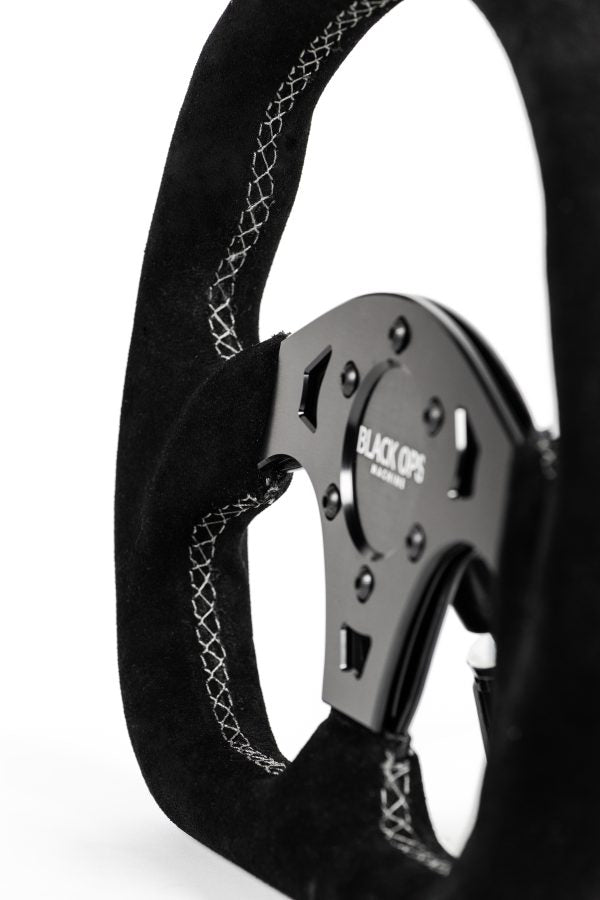 Black Ops D-SHAPED STEERING WHEEL – SUEDE