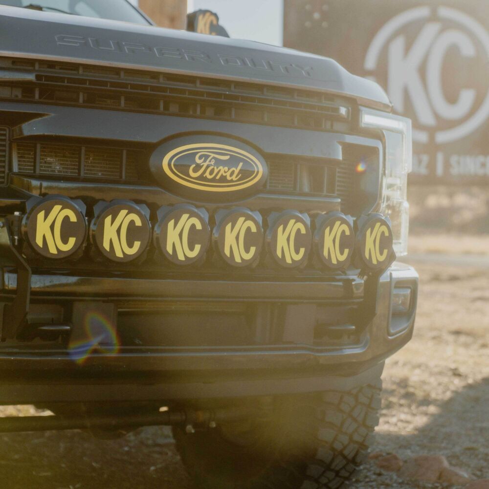 Gravity® LED Pro6 - 7-Light Bar Kit - Front Bumper - GEN4-5 17-24 Ford Super Duty - # 91346