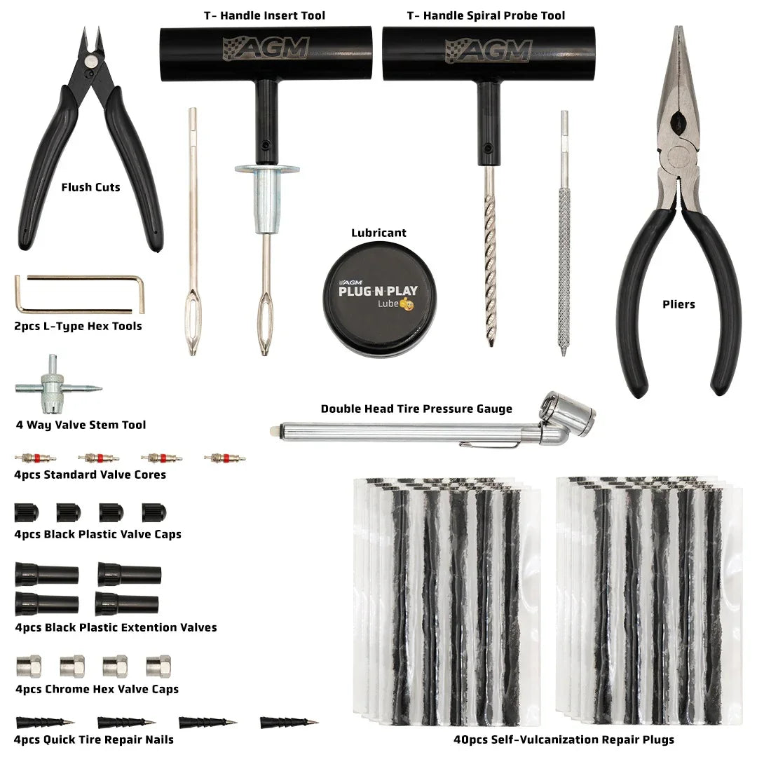 Plug n Play Tire Repair Kit