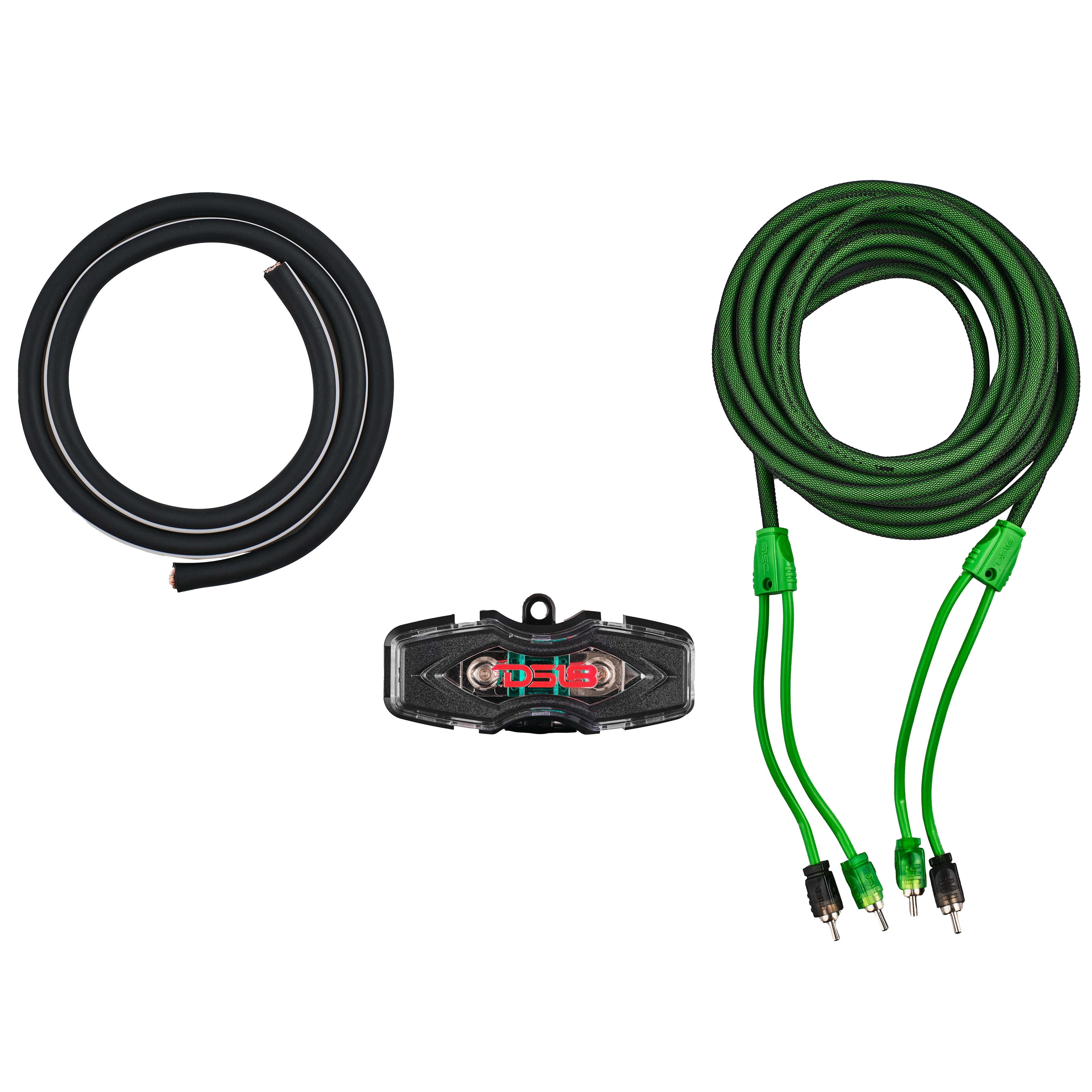 4-GA Amplifier Installation Wiring Kit - Green