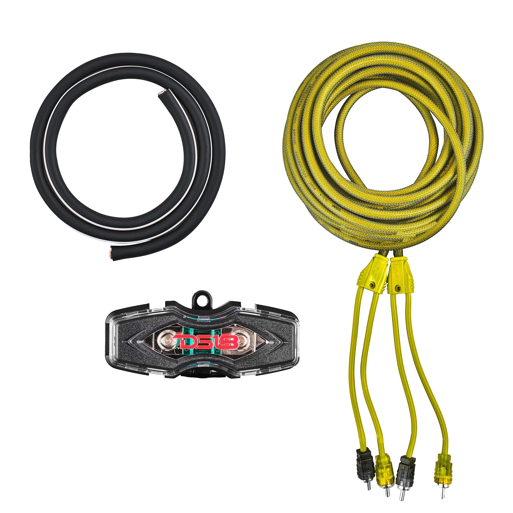 4-GA Amplifier Installation Wiring Kit - Yellow