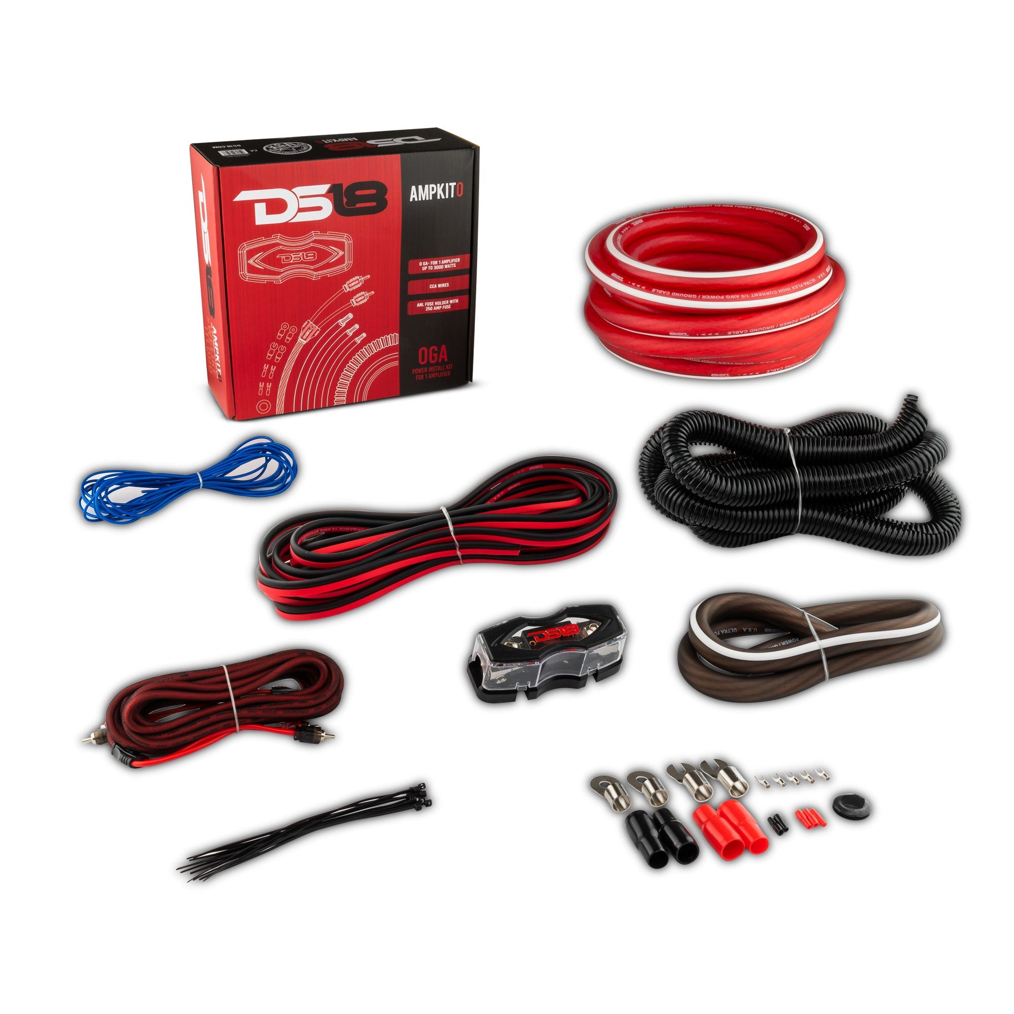 0-GA CCA Amplifier Installation Kit - RED