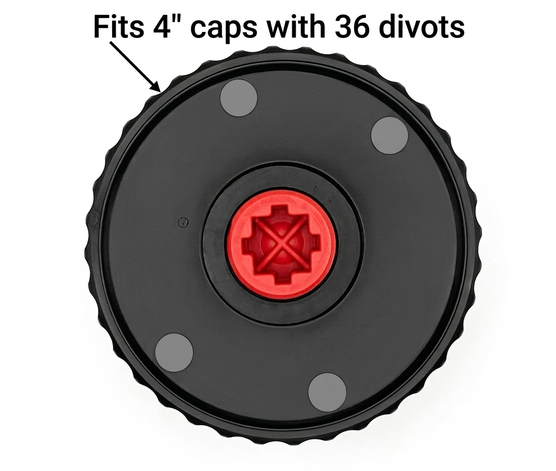 Grip Tyte Wrench for 36 Divot Caps (VP Racing, Bushman, PPF Utility Jug Caps)
