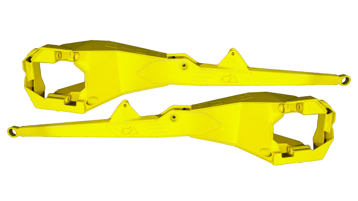 We have overhauled and reinforced our previous generation of Boxed Trailing Arms to meet the demands of the ever-evolving UTV world. Adding further gusseting at high impact areas and increased overall structure to prevent failure. Whether you are a weekend warrior or a professional racer, we encourage you to equip your machine with the very best and leave the worrying at home while you focus on hitting the trails.