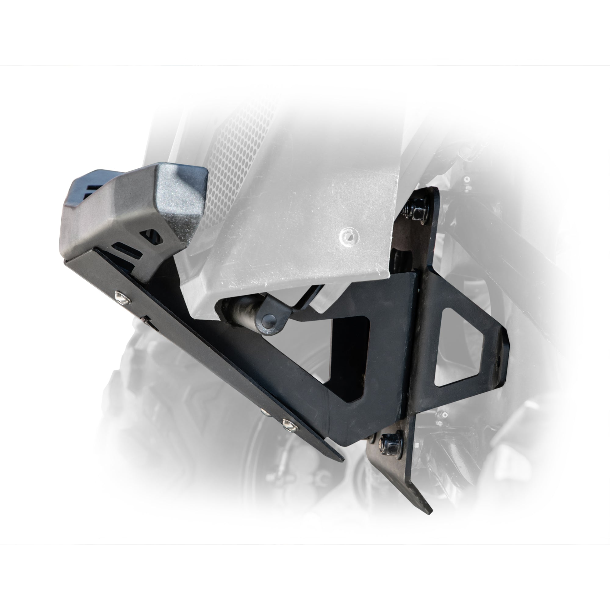 UTV front bumper bulkhead kit for Can-Am X3 2017+ by DRT adds rigidity and off-road strength Side view