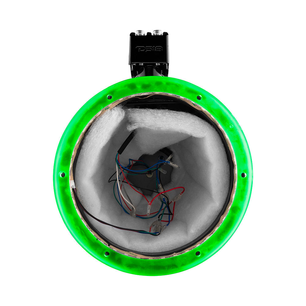 NXL 10" Marine and Powersports Empty Tower LED RGB Lights -Black Carbon Fiber