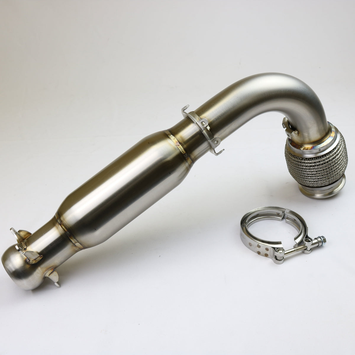 Evolution Powersports - Exhaust - 2017+ Can-Am Maverick X3 Turbo Race Bypass Pipe With Bullet Muffler