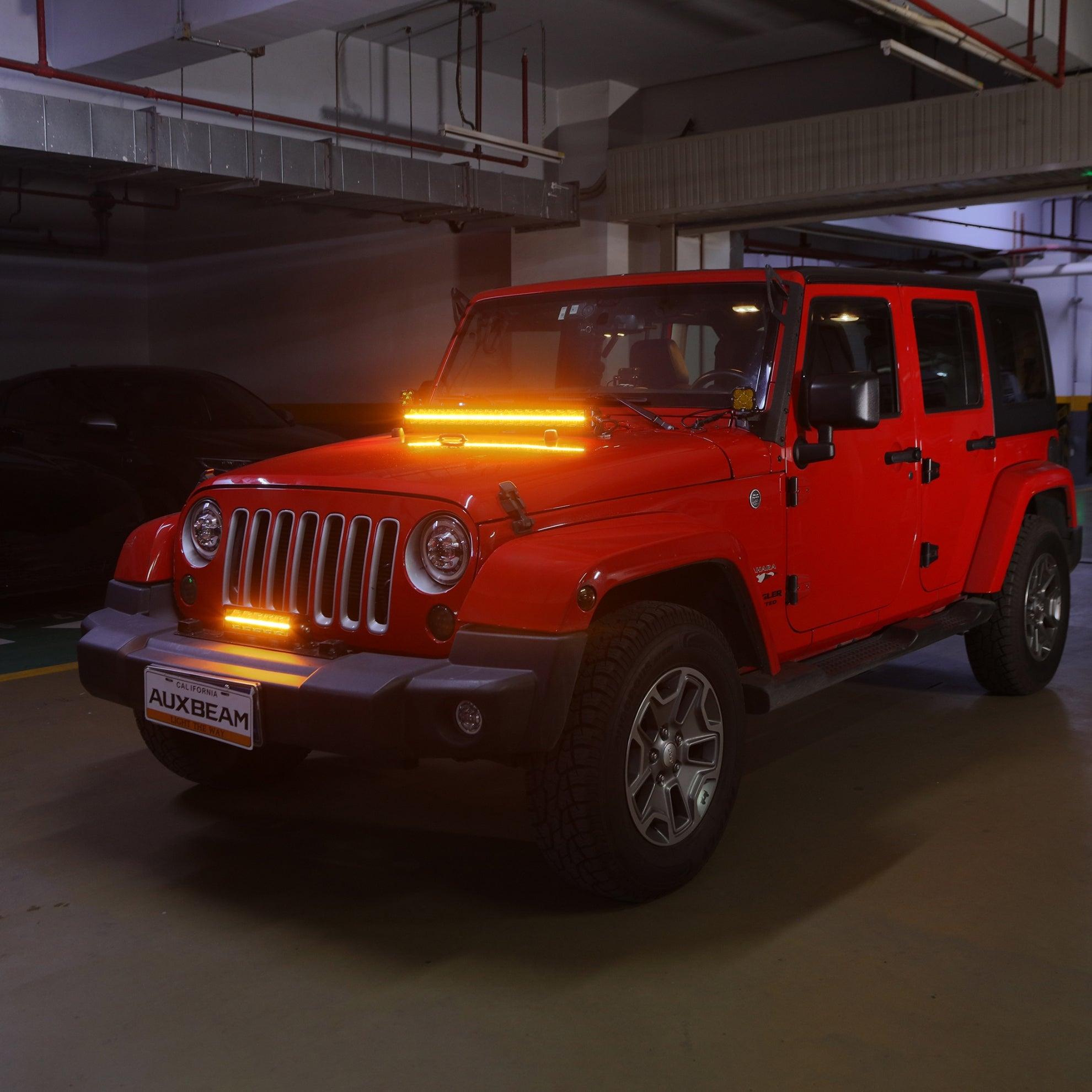 SP-DRL Series 42 Inch 278W 32640LM Dual Row Off Road LED Light Bar With Amber&White DRL