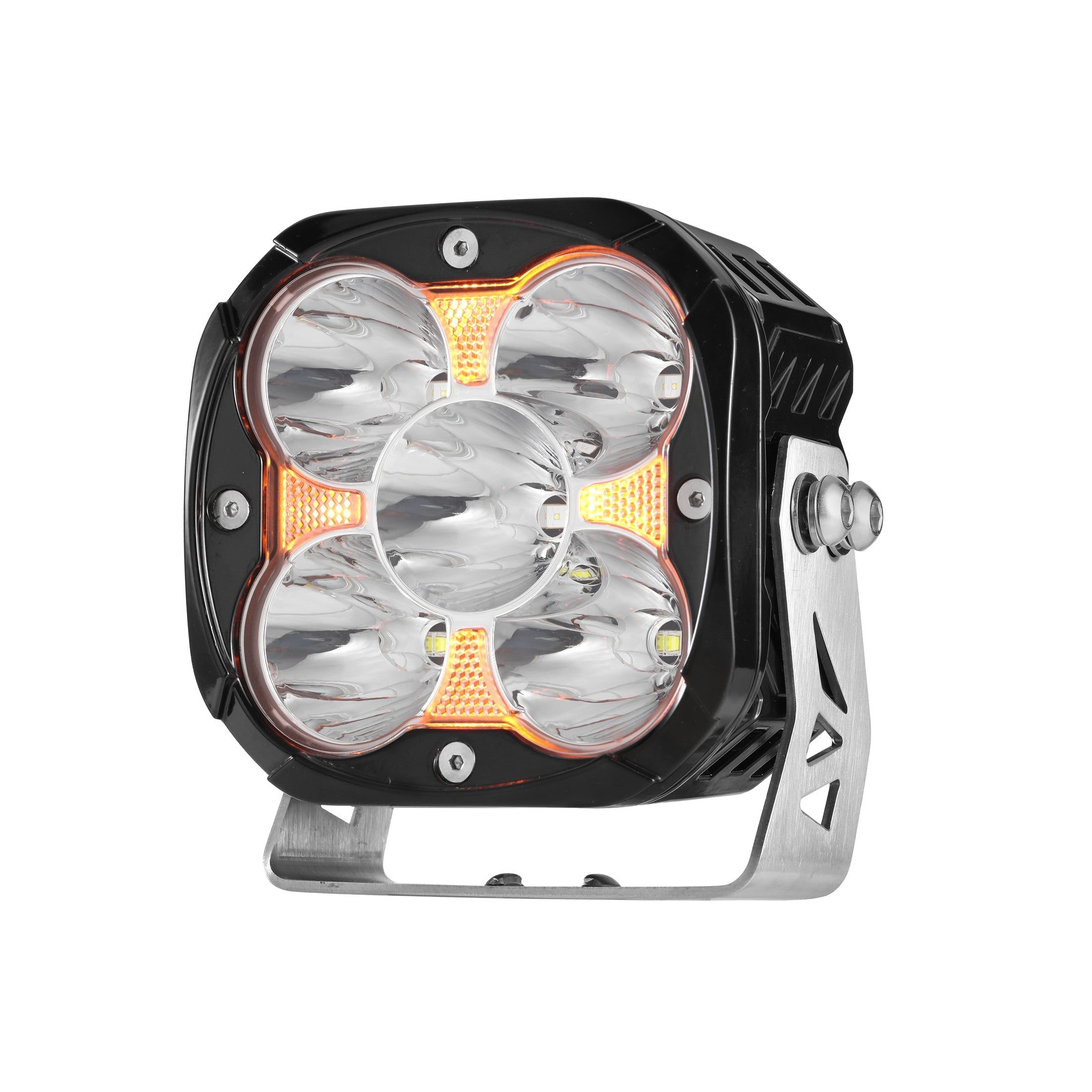 XP-ULTRA Series 4.5 Inch Spot Beam LED Pod Lights Off Road Lights with Amber Backlight