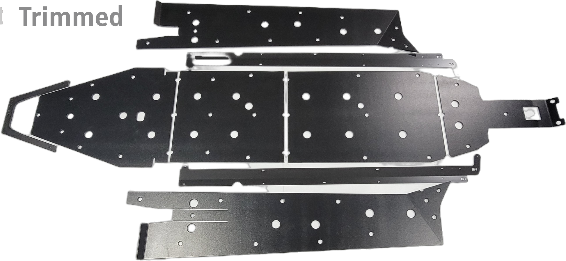 Trail Armor RZR XP Pro 4 Full Skids with Integrated Sliders or Trimmed for Extreme Kick Out Nerf Sliders