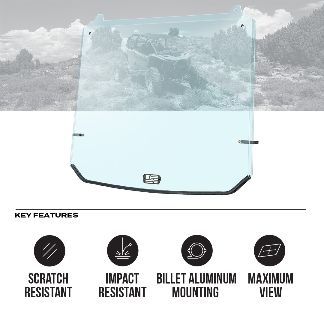 Polaris RZR Pro R Polycarbonate Full Front Windshield