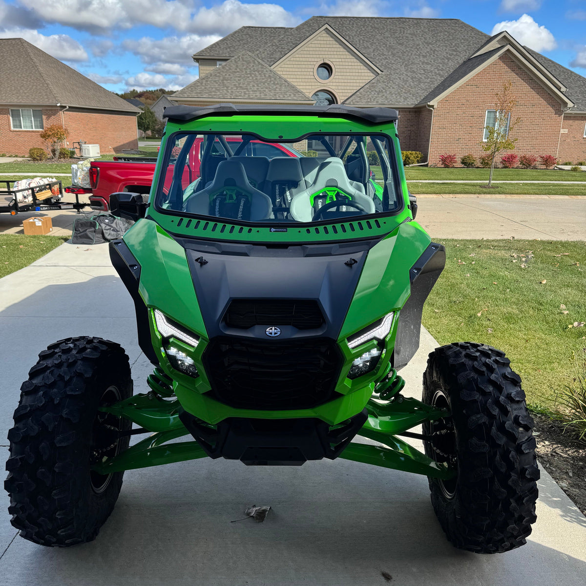 Kawasaki Teryx H2 Vented Glass Windshield