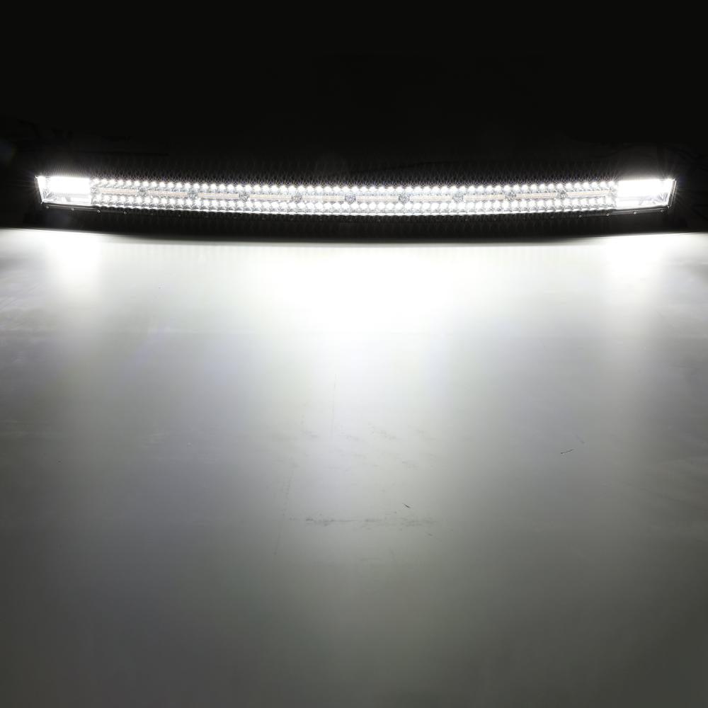 50 Inch 6 Modes White&Amber Curved Off Road Led Light Bar