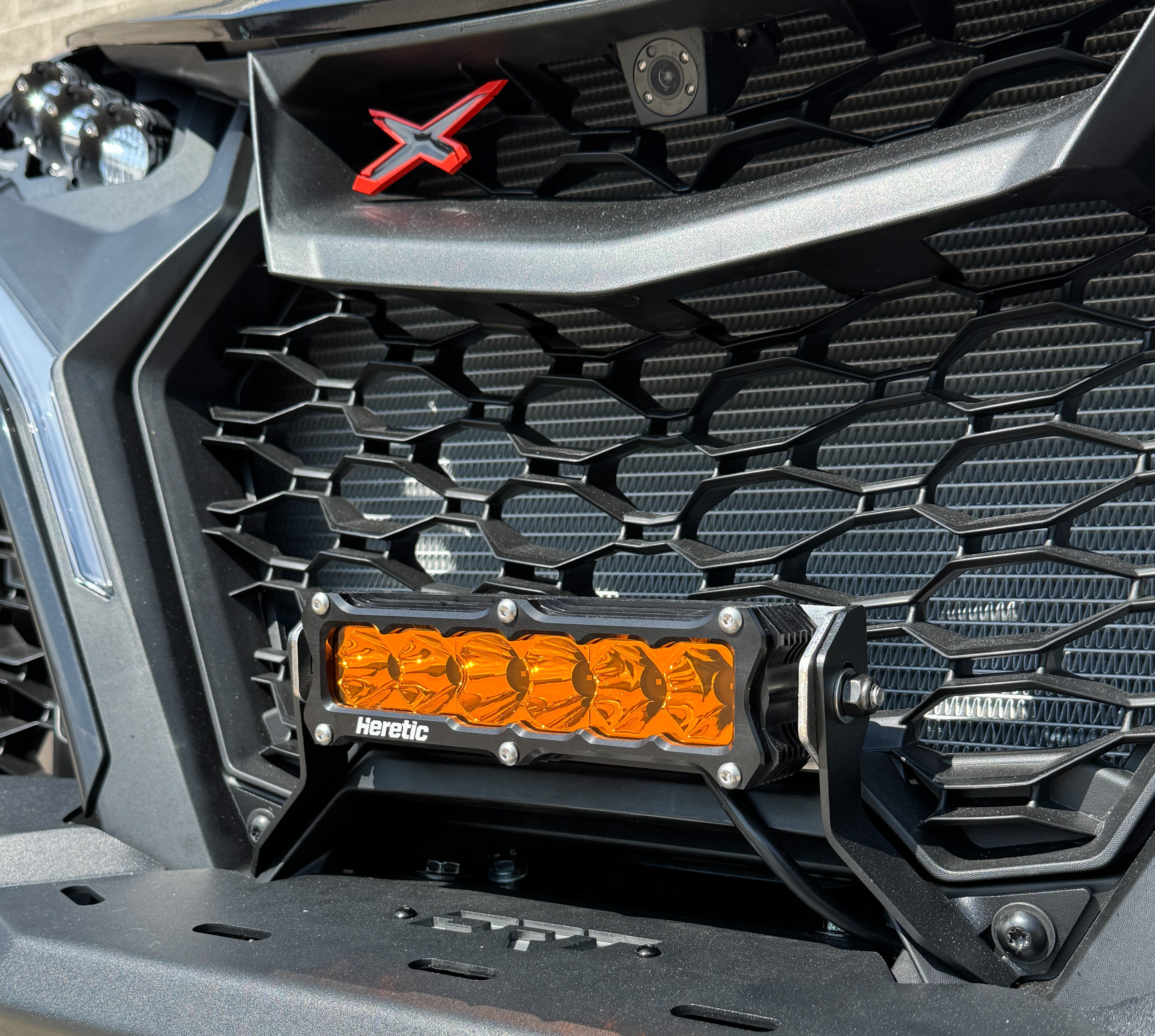 Can-Am Maverick Lower Grill 6" light bar kit
