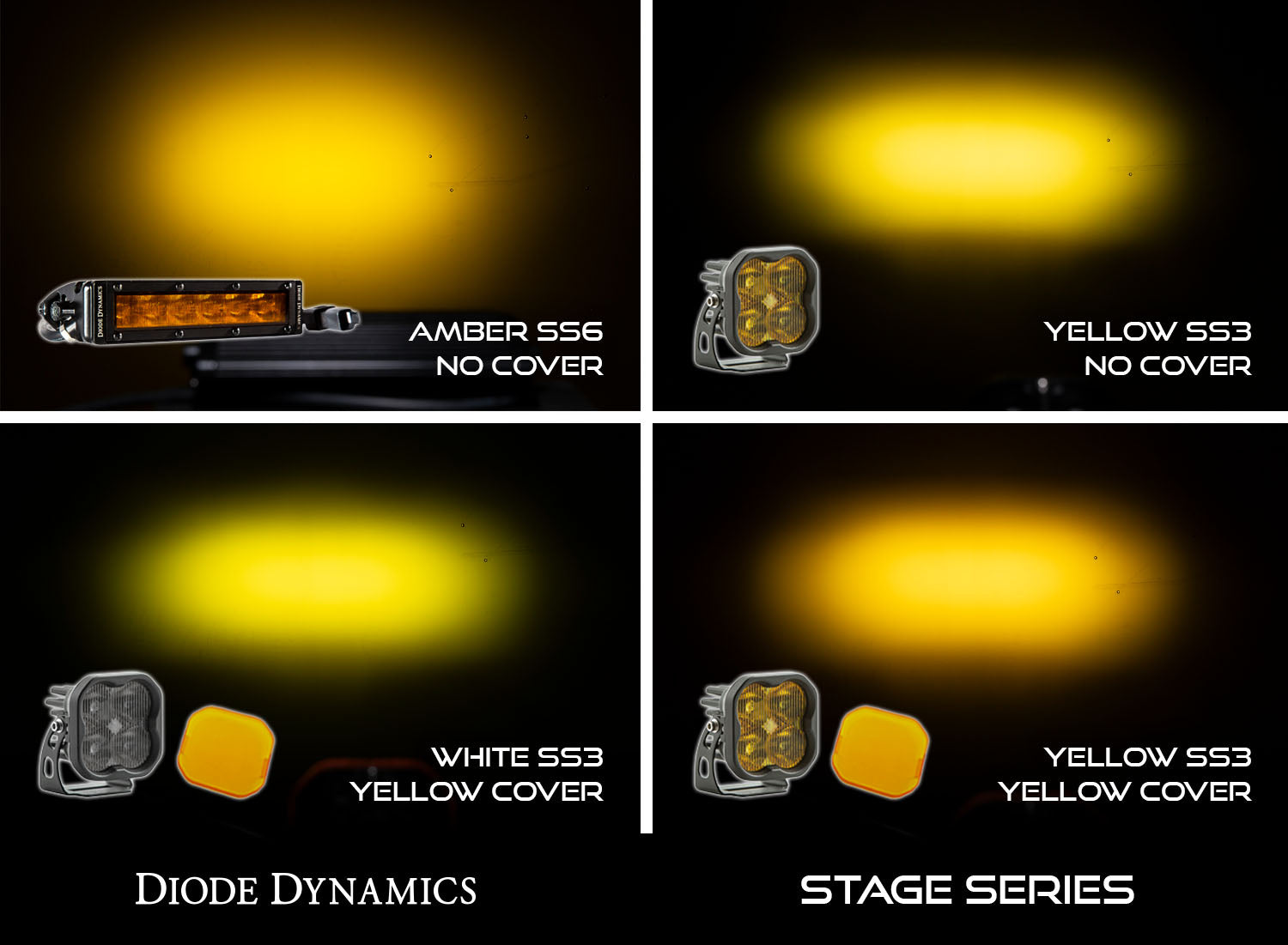 SS3 LED Pod Cover Standard Yellow