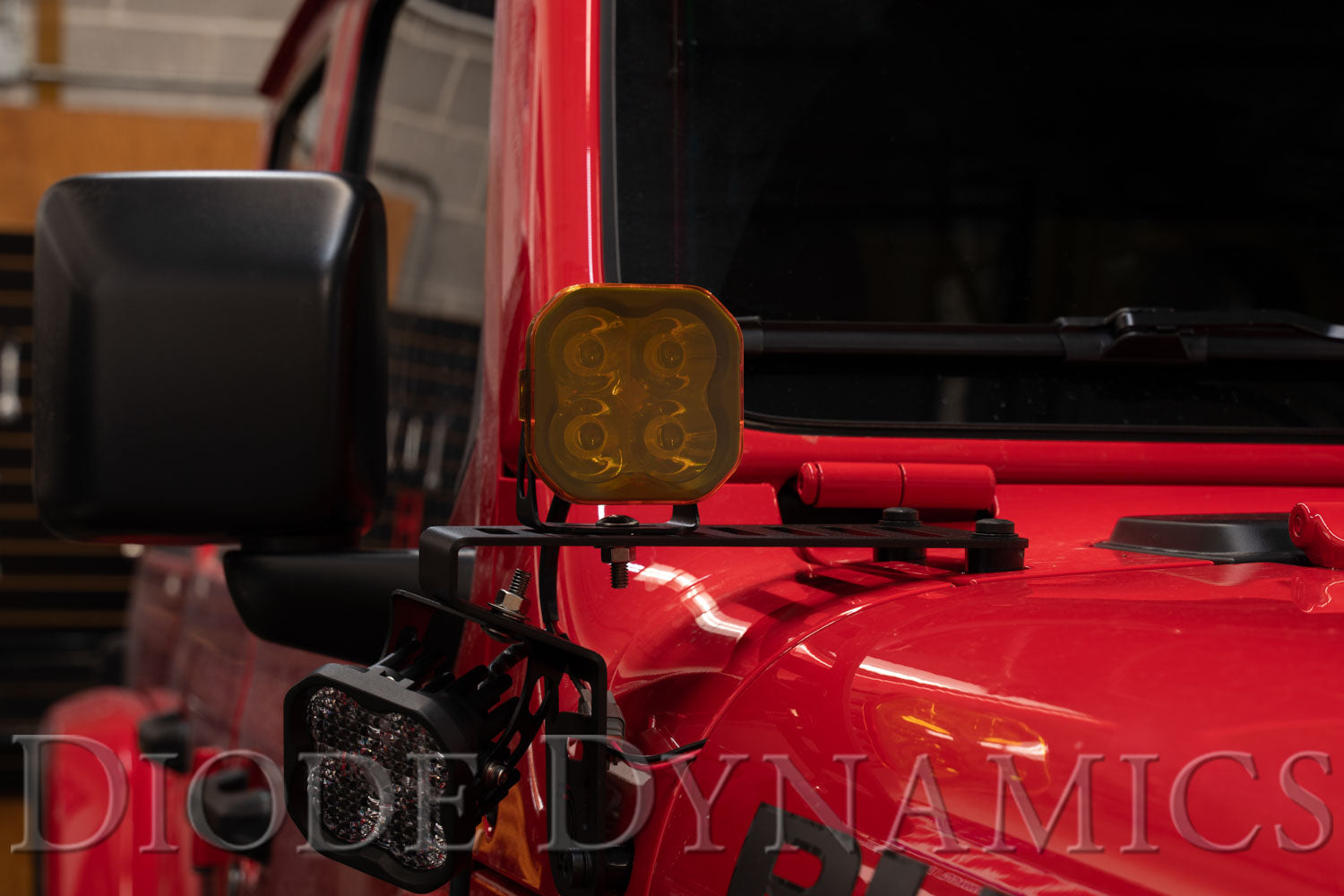 SS3 LED Pod Cover Round Yellow