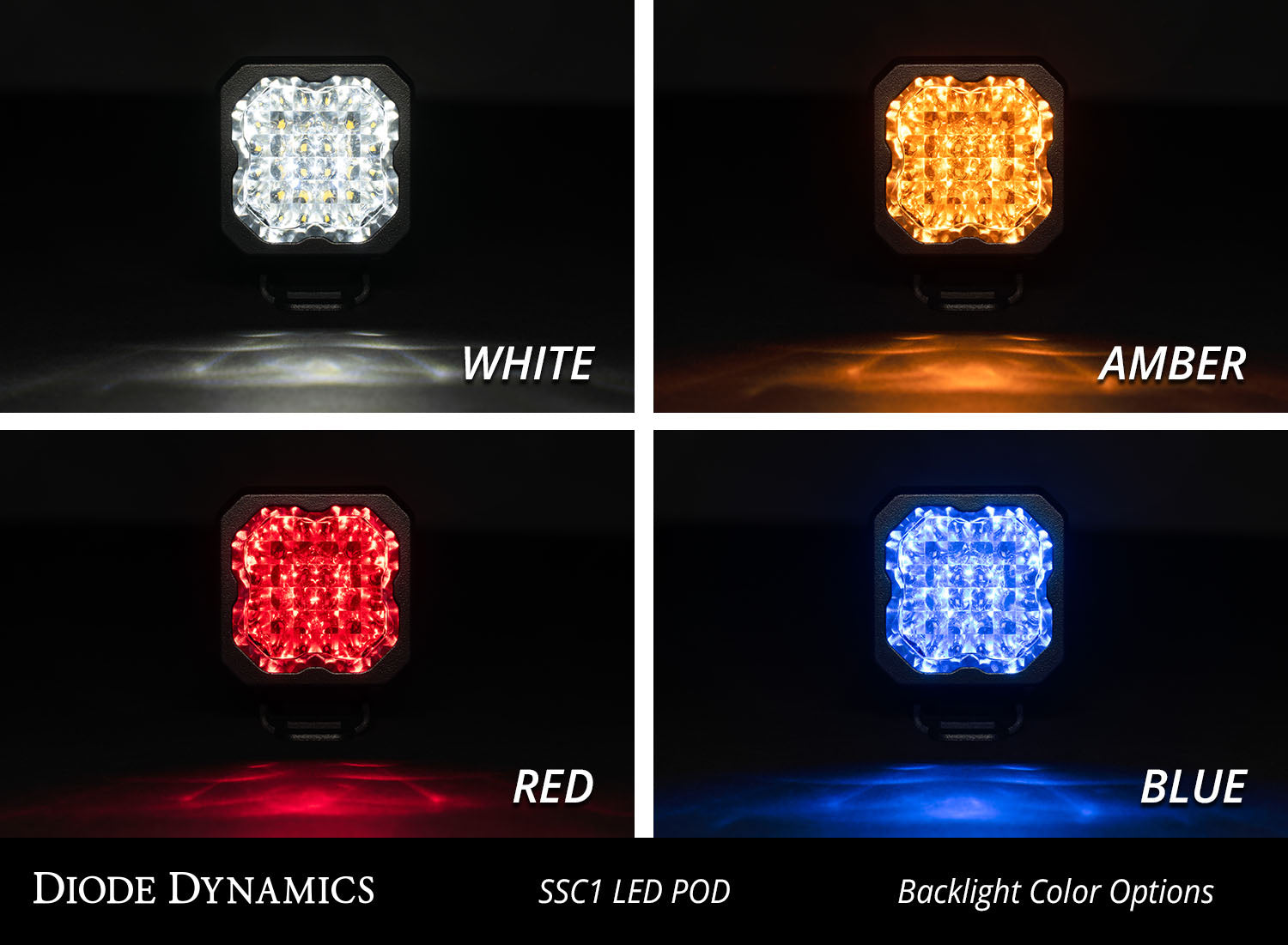 Stage Series C1 LED Pod Sport White Spot Standard ABL Each Diode Dynamics