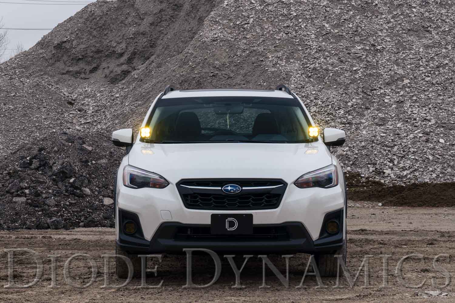 SS3 LED Ditch Light Kit for 2018-2021 Subaru Crosstrek, Pro White Combo Diode Dynamics