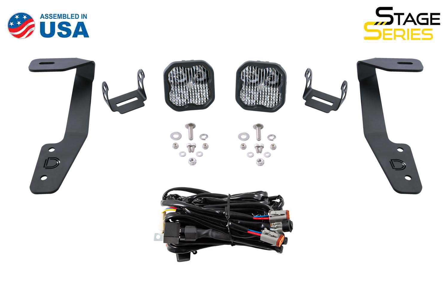 Stage Series 2in LED Ditch Light Kit for 2018-2021 Subaru Crosstrek, Pro White Combo