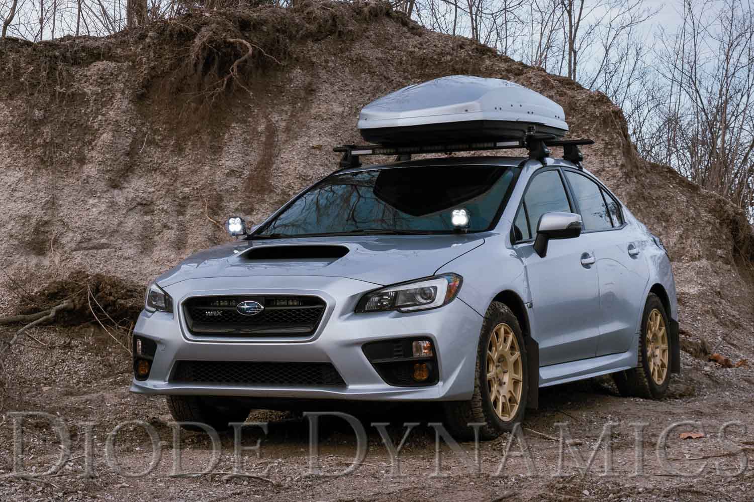 SS3 LED Ditch Light Kit for 2015-2021 Subaru WRX/STi, Sport Yellow Combo Diode Dynamics