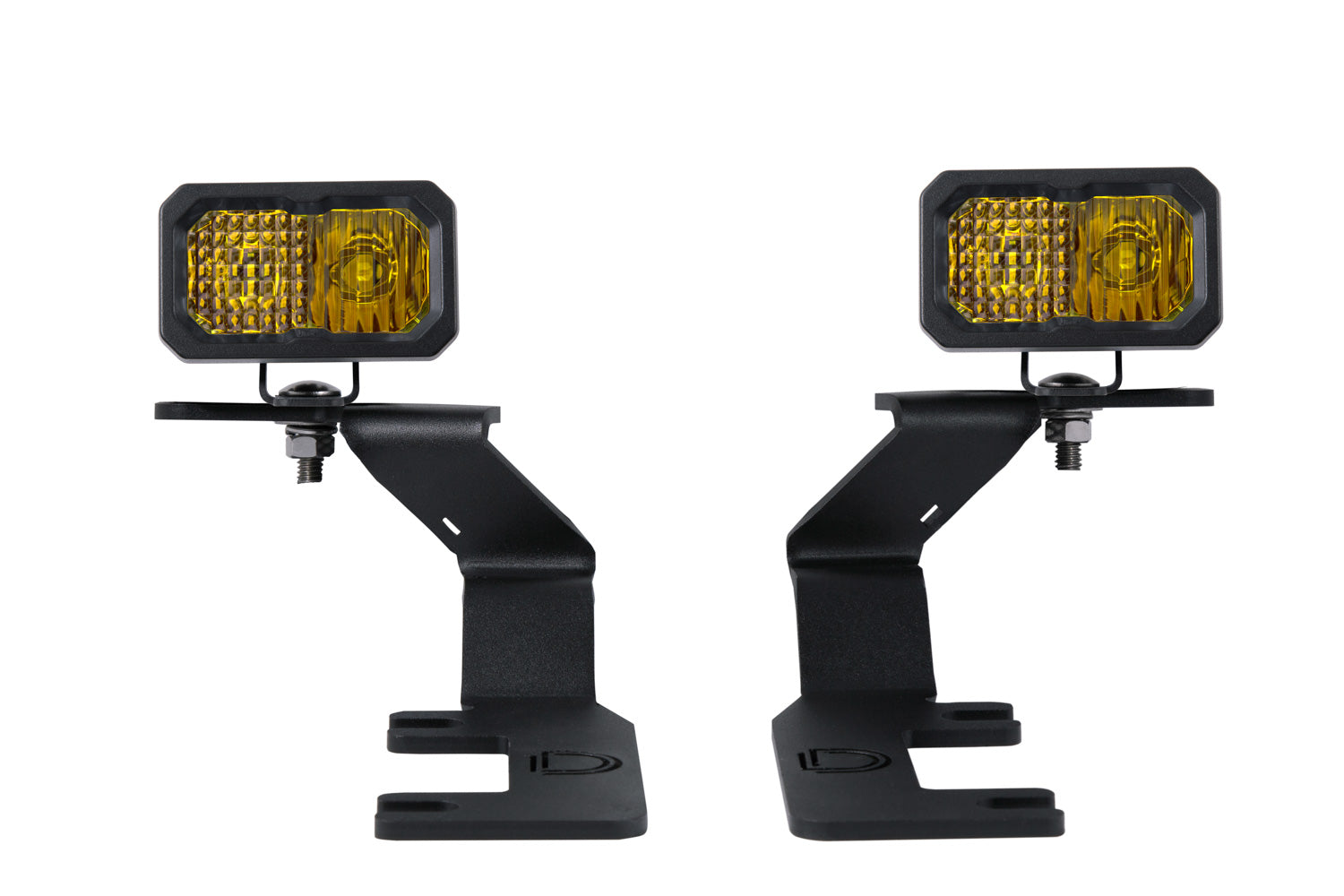 Stage Series 2in LED Ditch Light Kit for 2015-2021 GMC Canyon, Pro Yellow Combo