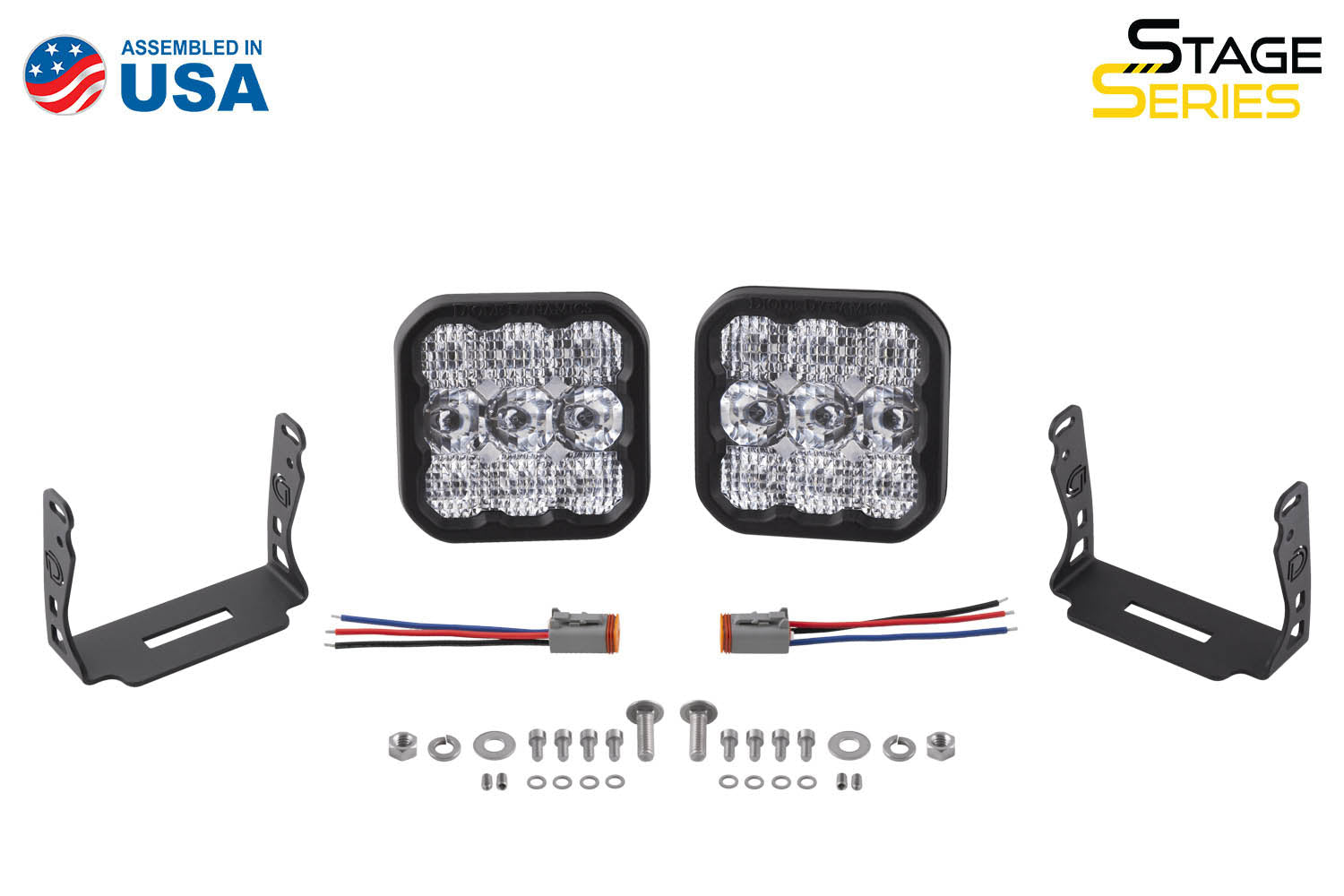 SS5 LED Pod Pro White Spot Pair Diode Dynamics