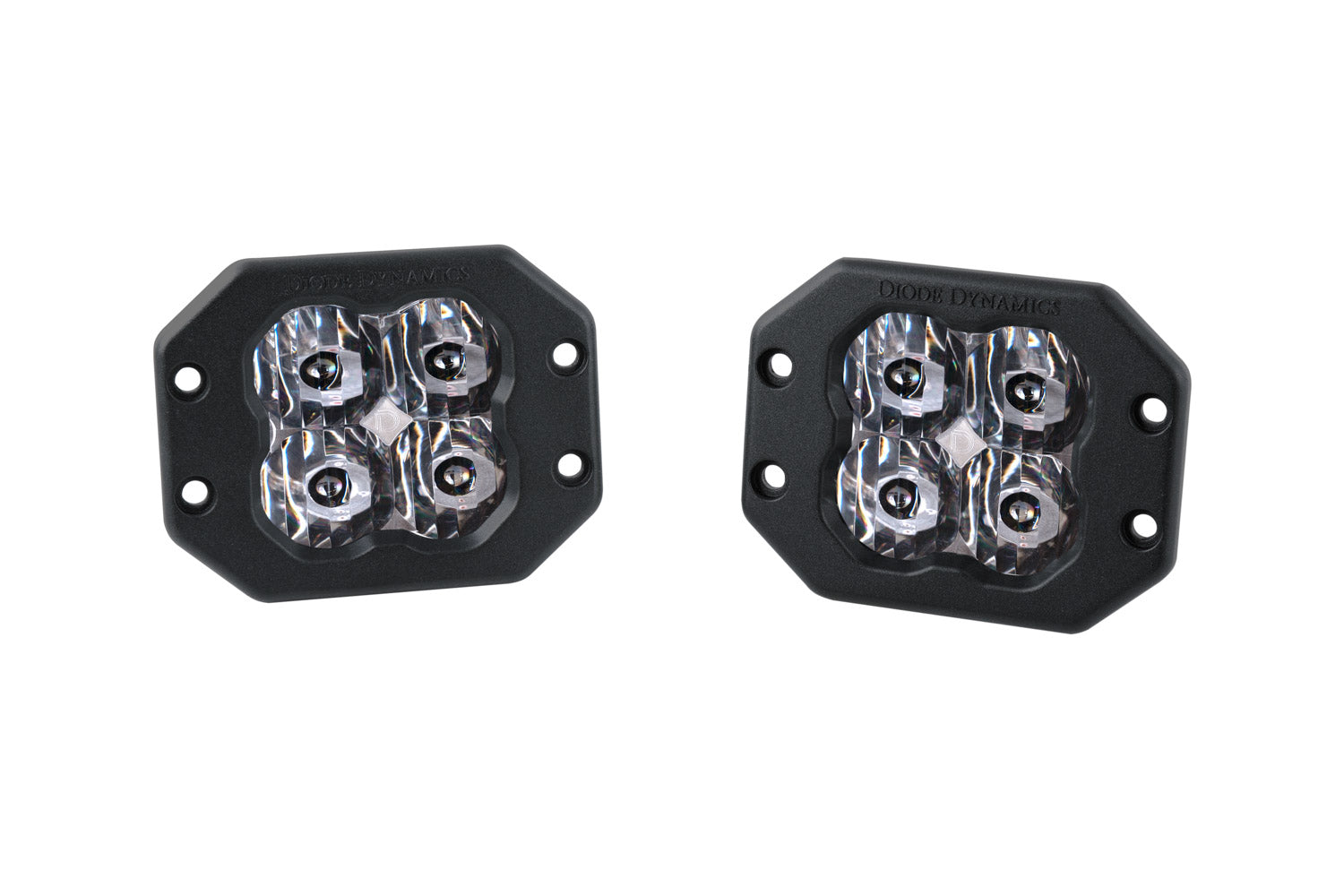 SS3 Sport ABL White SAE Driving Flush Pair Diode Dynamics