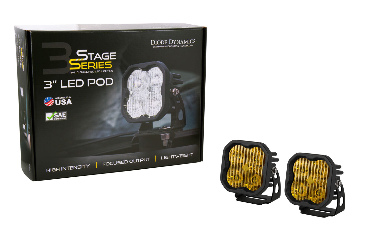 SS3 Max ABL Yellow Driving Standard Pair Diode Dynamics