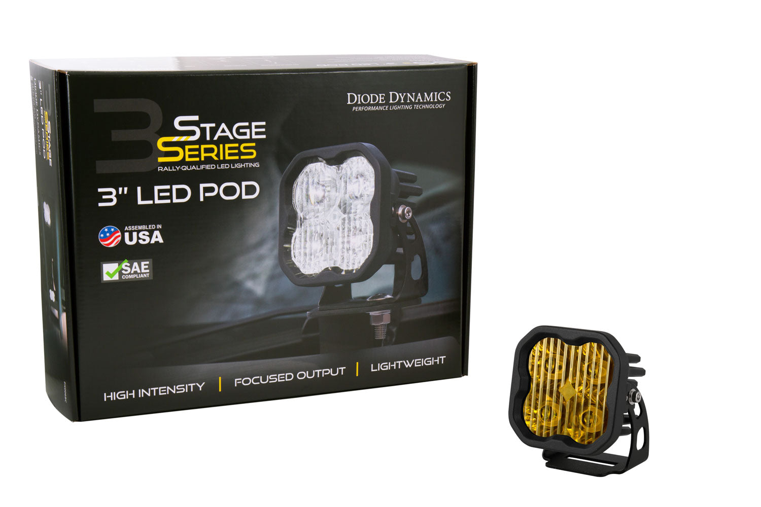 SS3 Max ABL Yellow Driving Standard Single Diode Dynamics