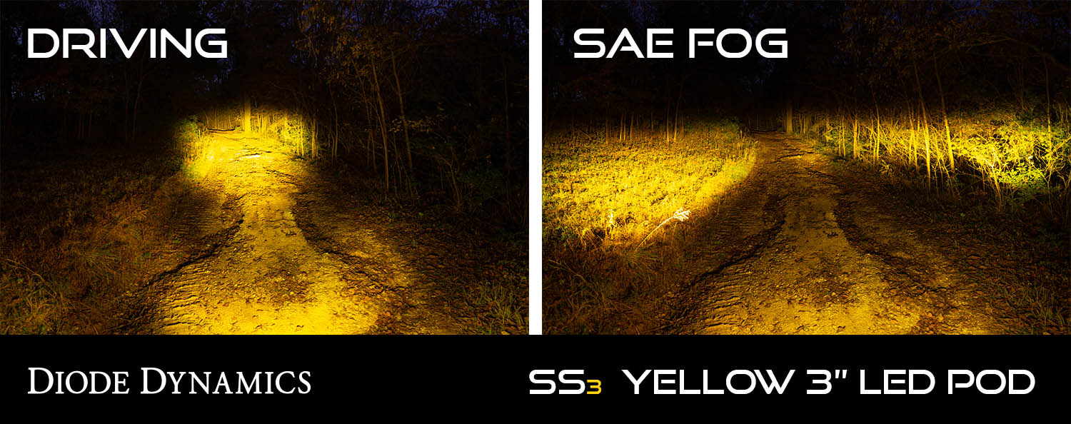 SS3 Max ABL Yellow Driving Standard Single Diode Dynamics