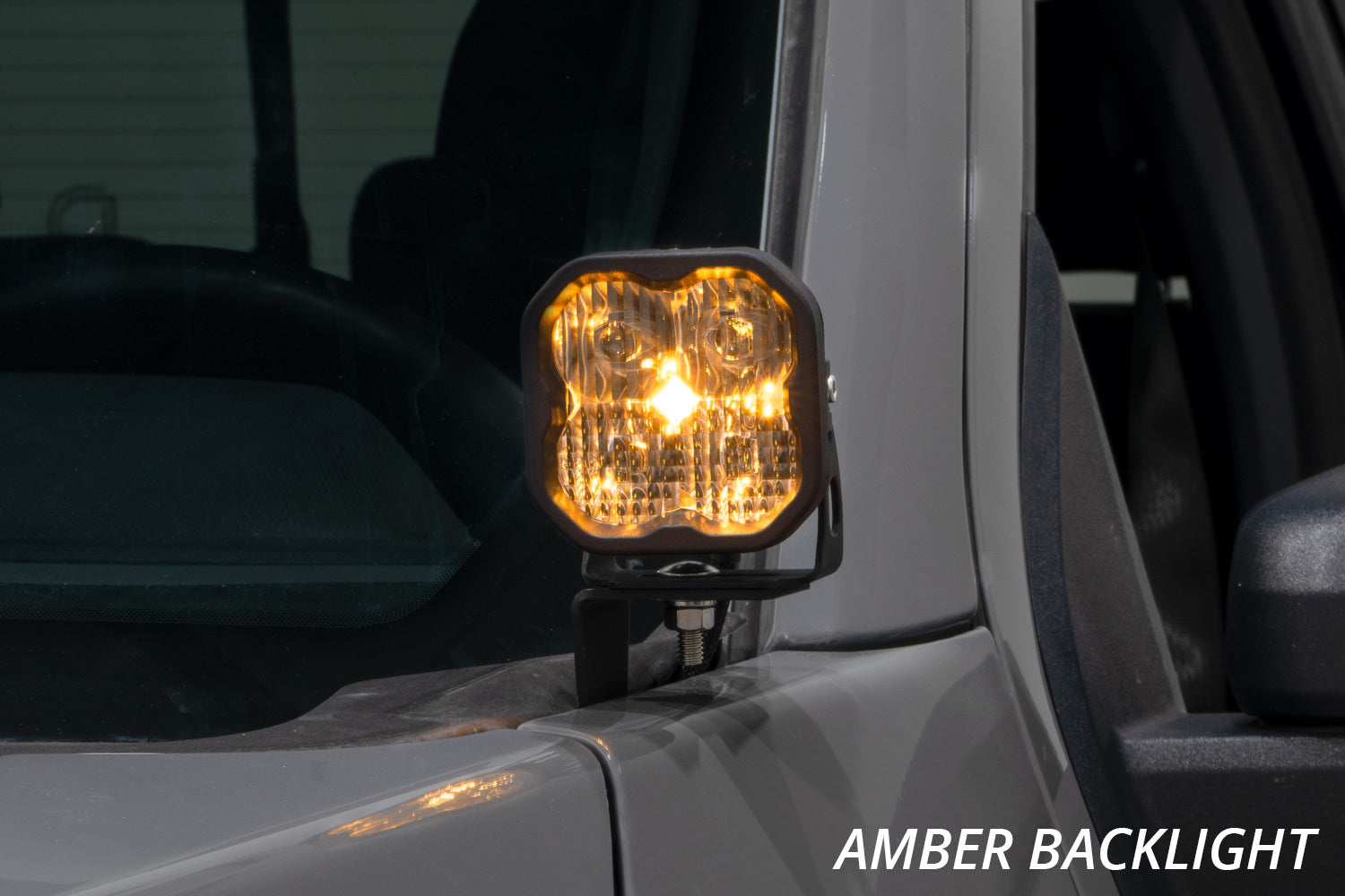 Stage Series Backlit Ditch Light Kit for 2021-2022 Ford F-150, SS3 Pro Yellow Combo Diode Dynamics