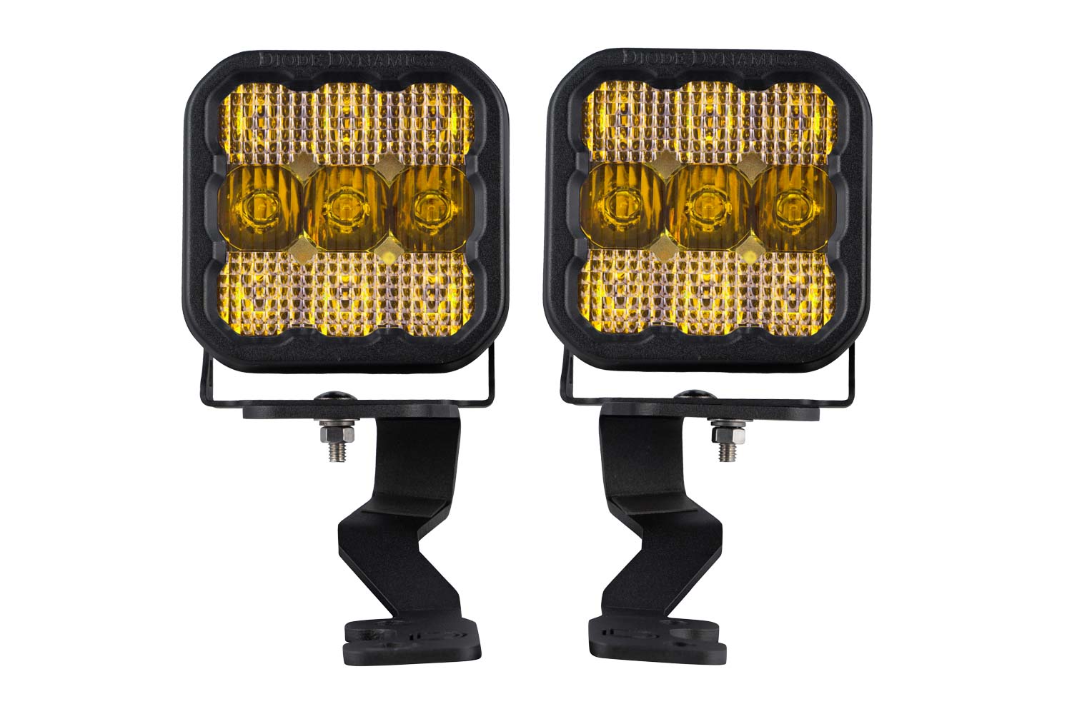 Stage Series Ditch Light Kit for 2022 Toyota Tundra SS5 Pro Diode Dymanics Yellow Combo Diode Dymanics