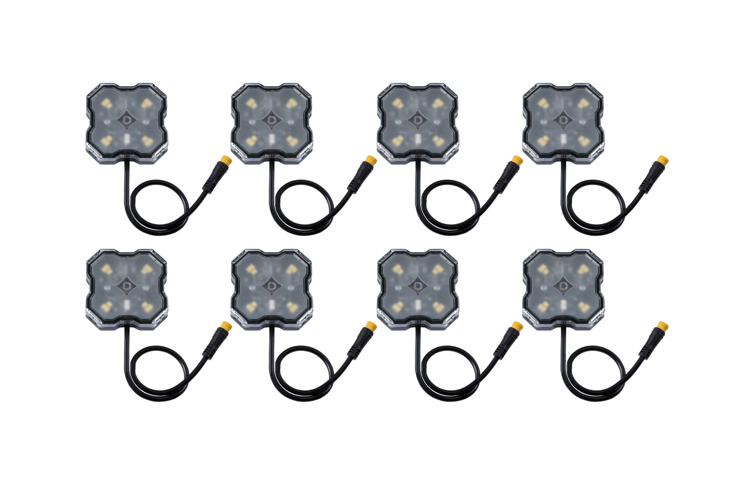 Stage Series SXS Rock Light Installer Kit, White Diffused M8 (8-pack)