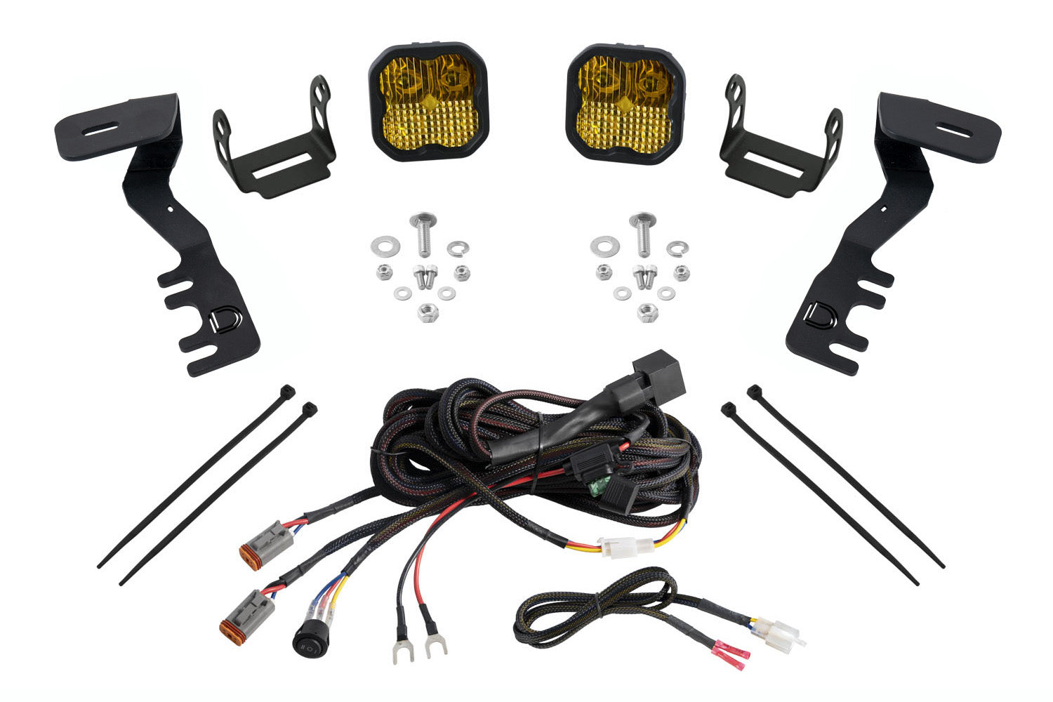 SS3 LED Ditch Light Kit for 2024-Present Toyota Tacoma, Pro Yellow Combo Diode Dynamics