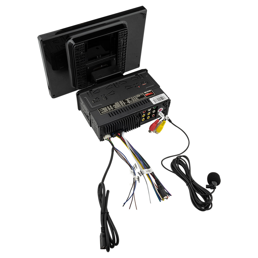 10.5" Floating Adjustable Modular Touchscreen Mechless Single-DIN Head Unit with Bluetooth, Mirror Link and USB