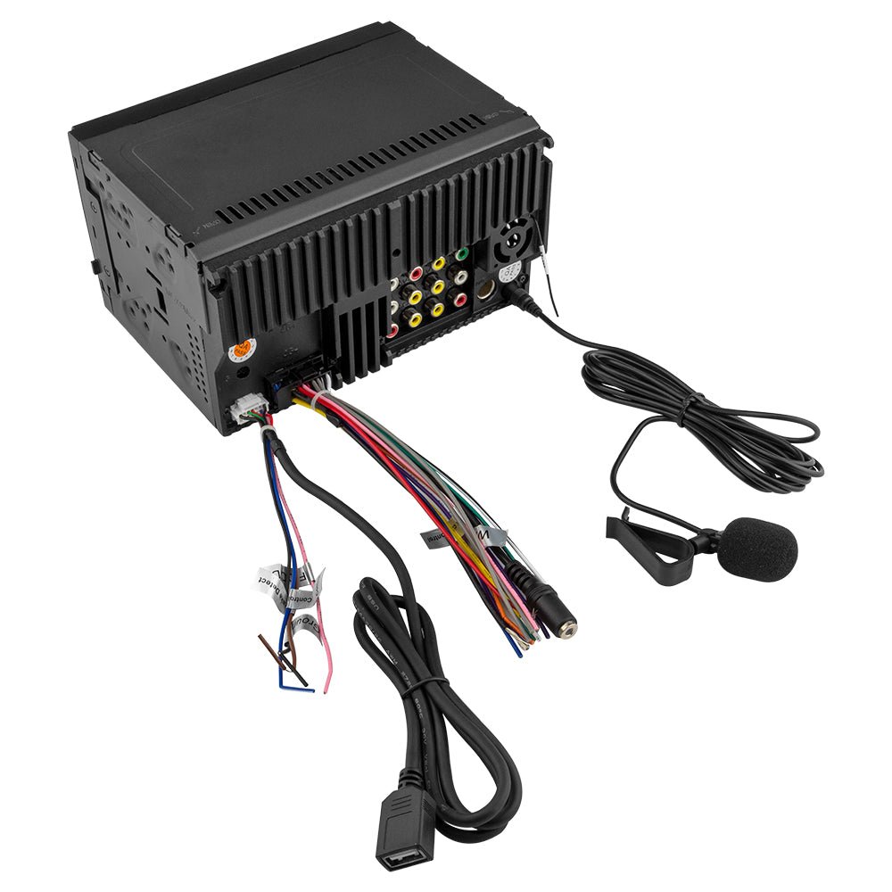 6.9" Touchscreen Mechless Double-DIN Headunit with Bluetooth, USB, Mirror Link & Car Play