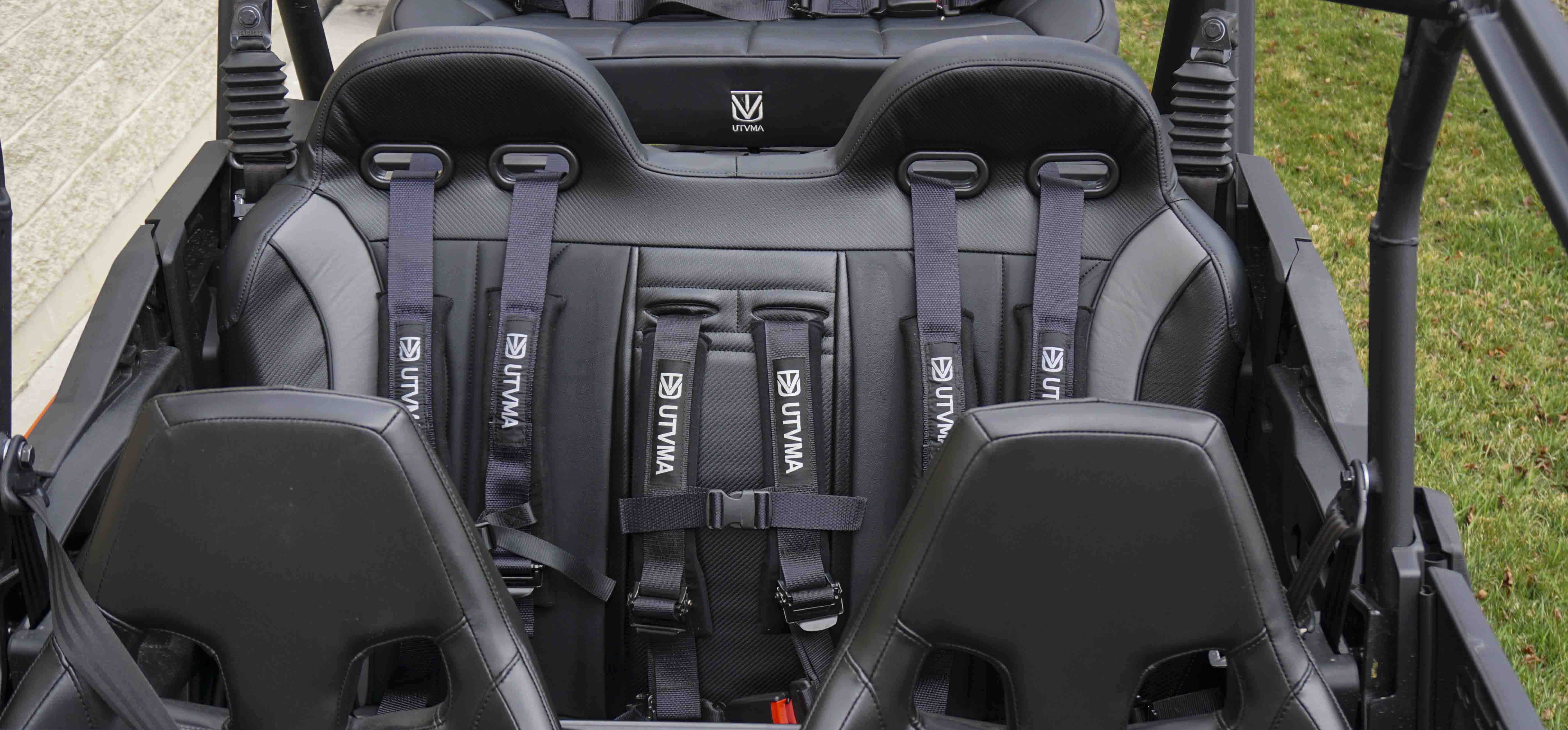 Maverick Sport Max Rear Bench with Harnesses (2019-2025)