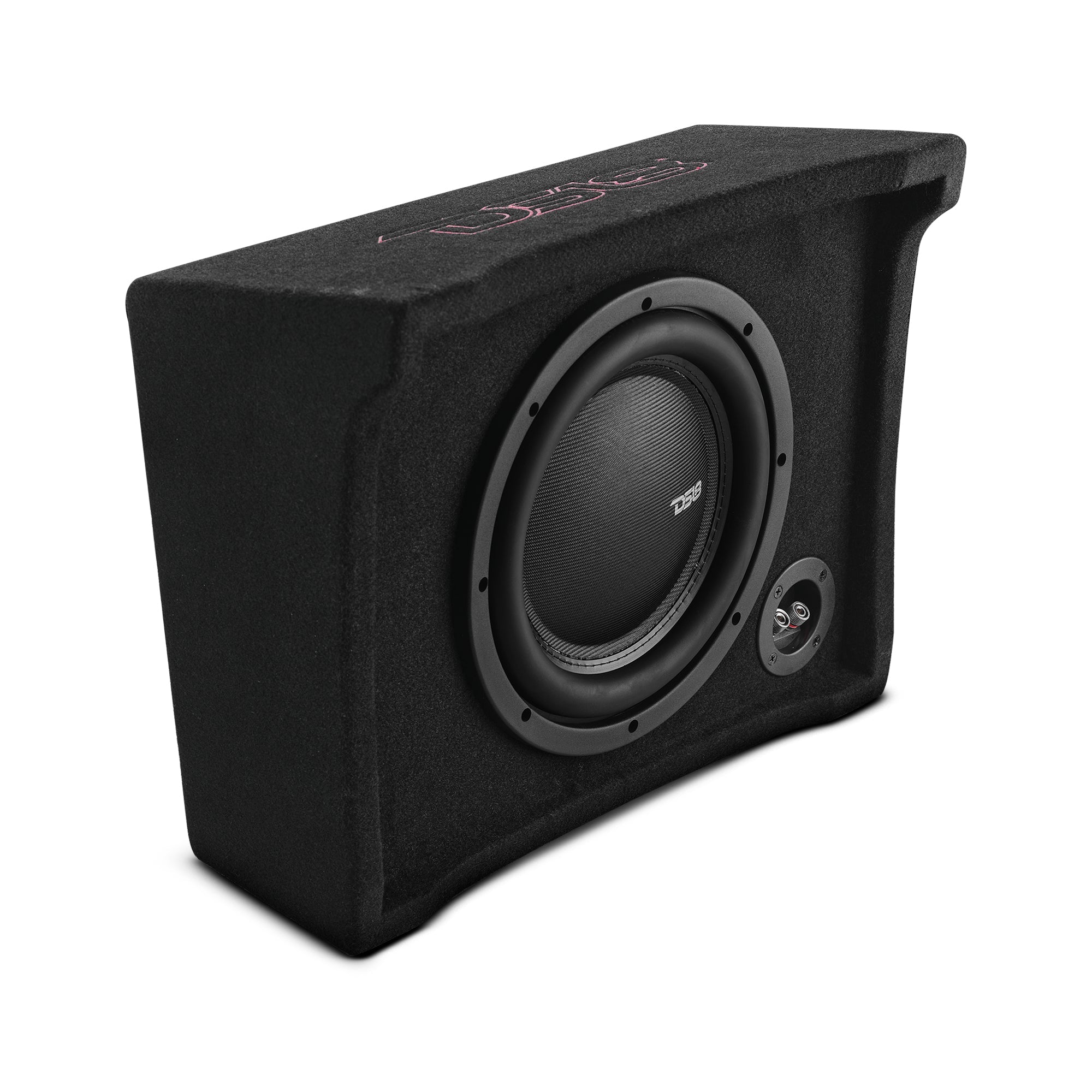 DFPU Under Seat 10” Shallow Subwoofer Enclosure | Sealed, Loaded, 600W RMS @ 2 Ohm