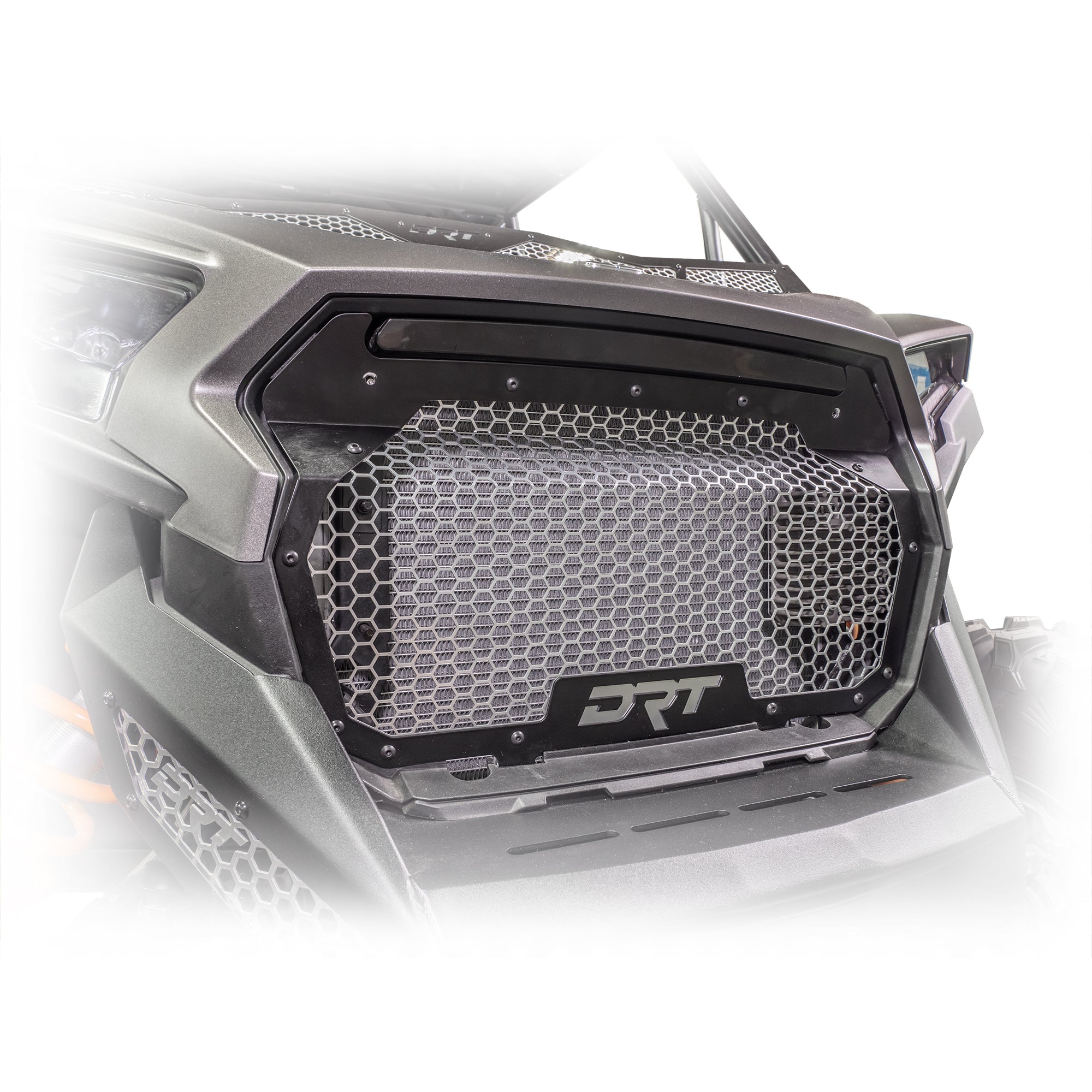 Rzr xp 1000 front grill installed in semi gloss black