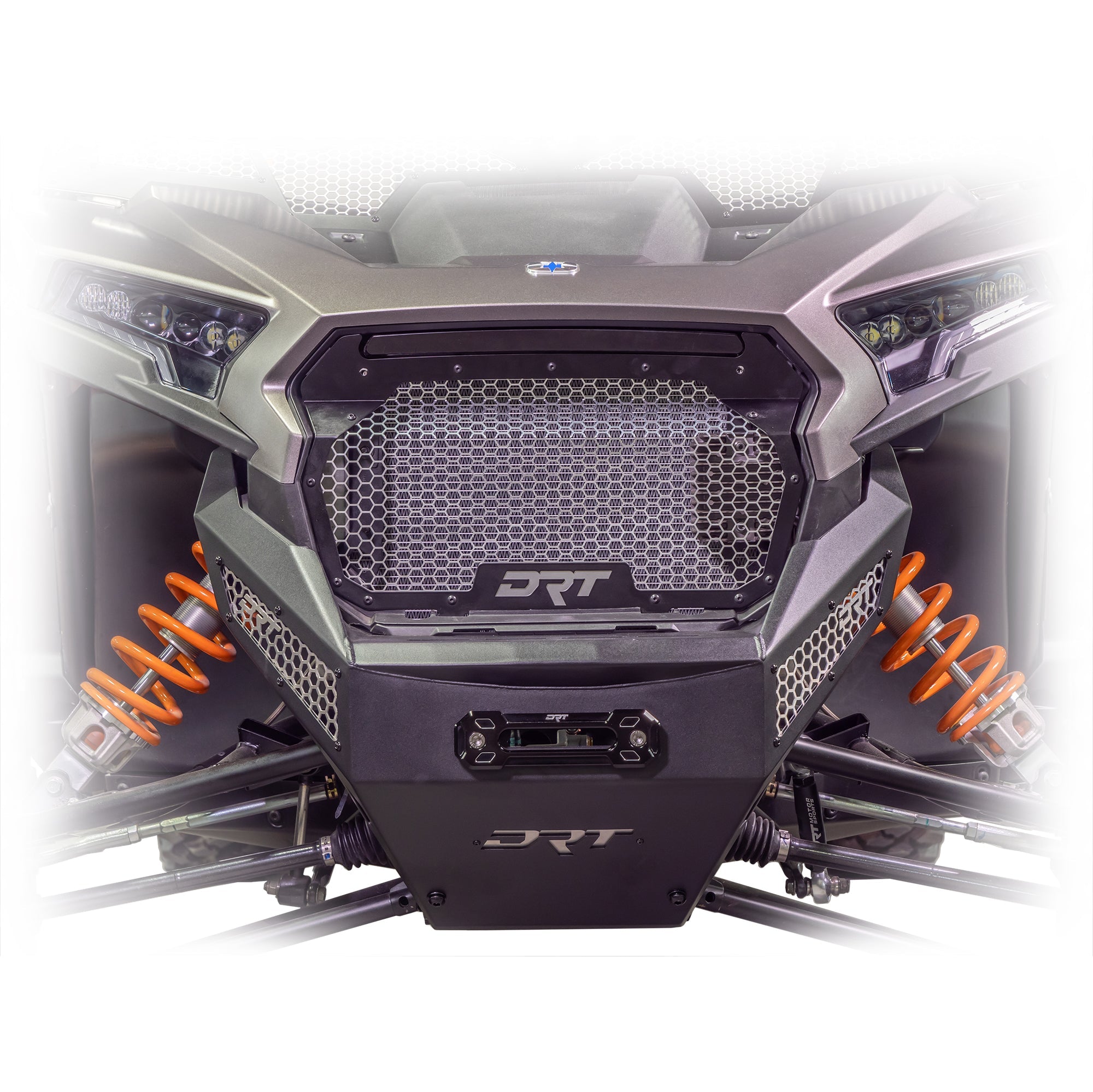 Rzr xp 1000 front grill installed in semi gloss black
