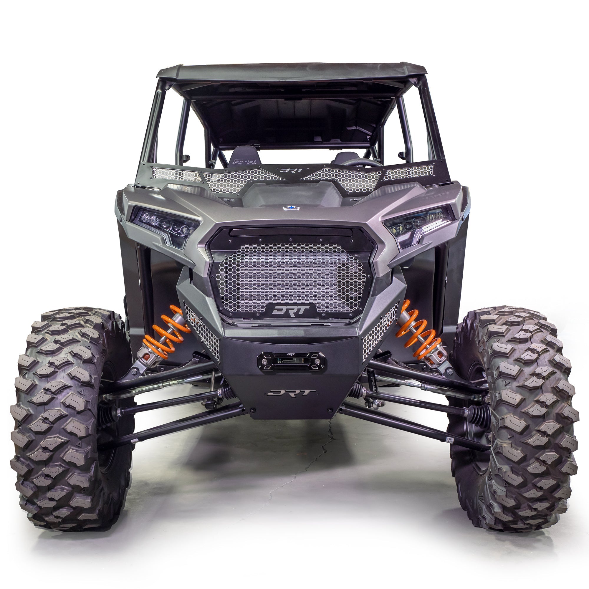 Rzr xp 1000 front grill installed in semi gloss black