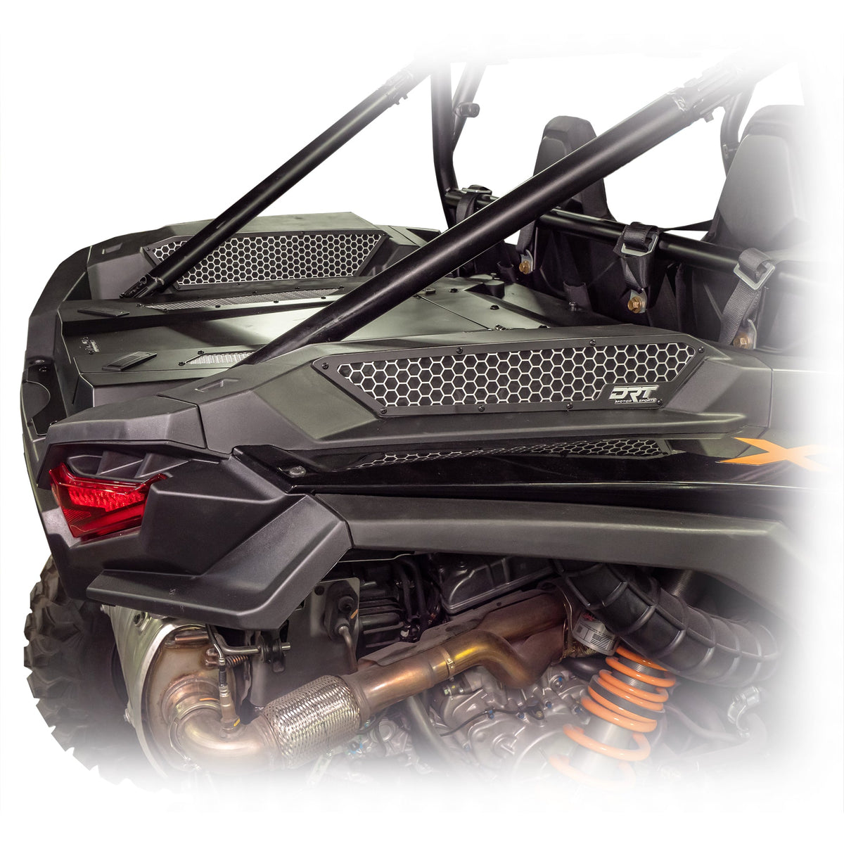 RZR XP 1000 aluminum intake vents installed on side panel
