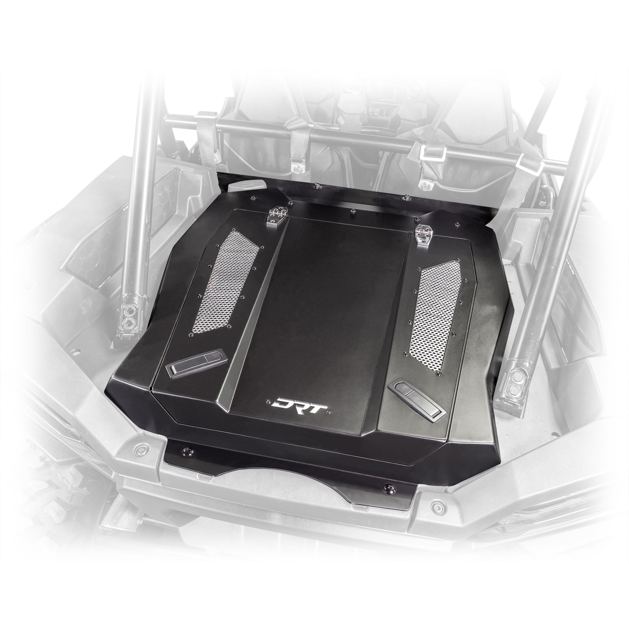 Rzr xp 1000 trunk enclosure installed with gas struts