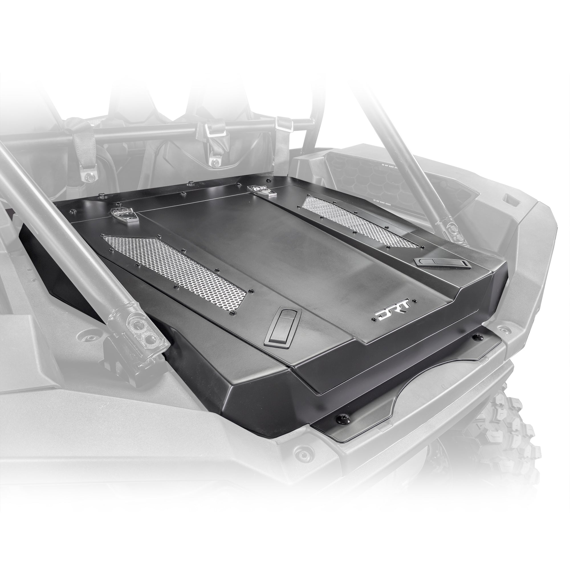 Rzr xp 1000 trunk enclosure installed with gas struts