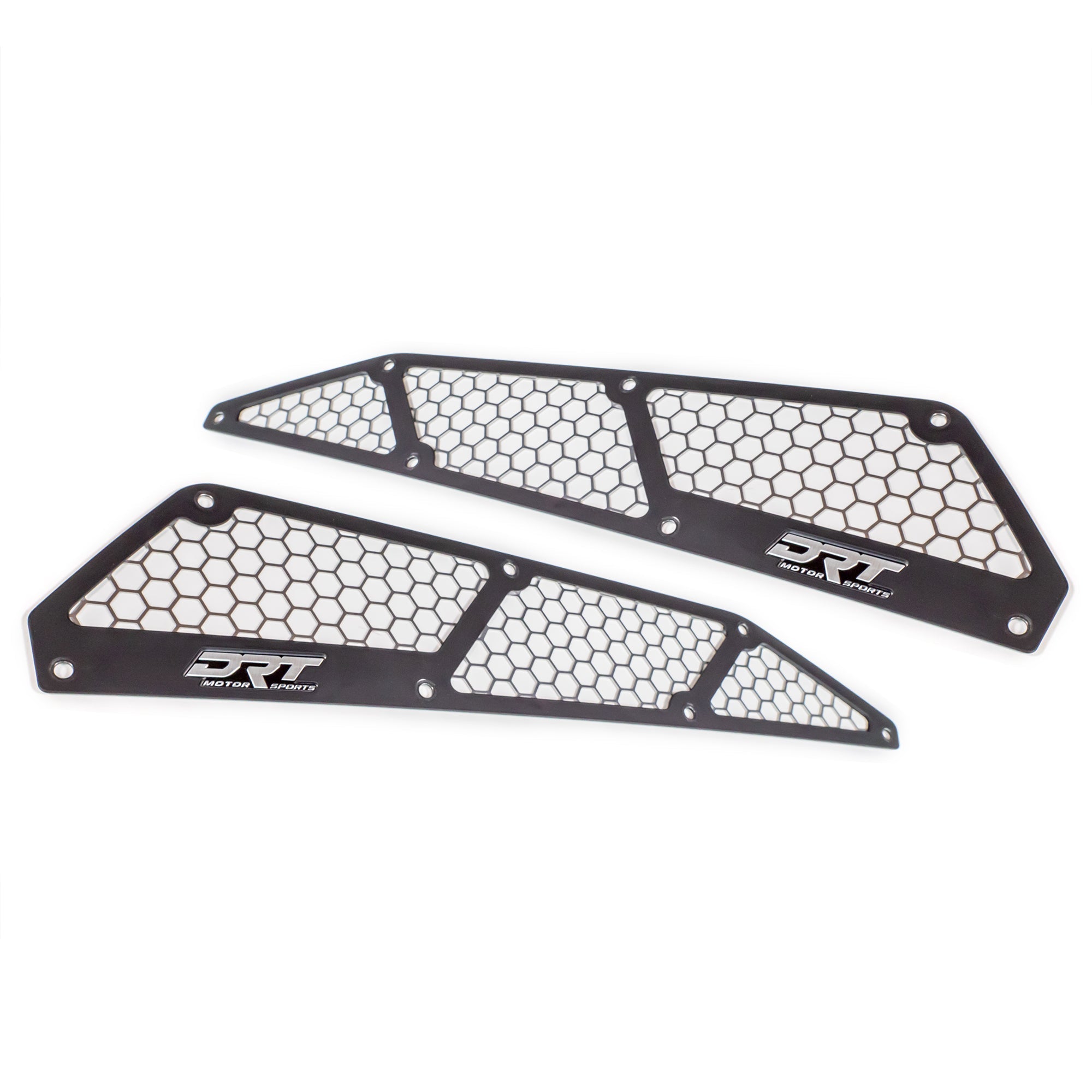 Air Intake Vent Cover Set for Kawasaki Teryx KRX/4 1000, (Black/Raw)