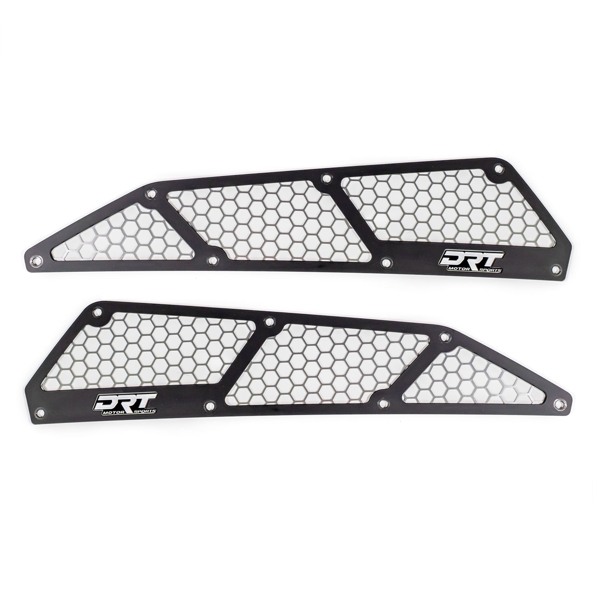Air Intake Vent Cover Set for Kawasaki Teryx KRX/4 1000, (Black/Raw)